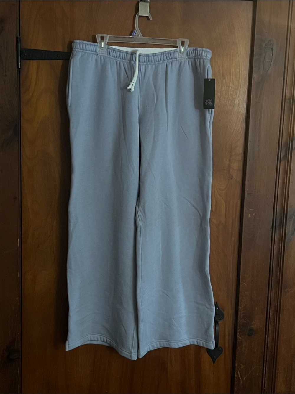 Woman’s Light Blue Drawstring Sweatpants - Casual Lounge Pants